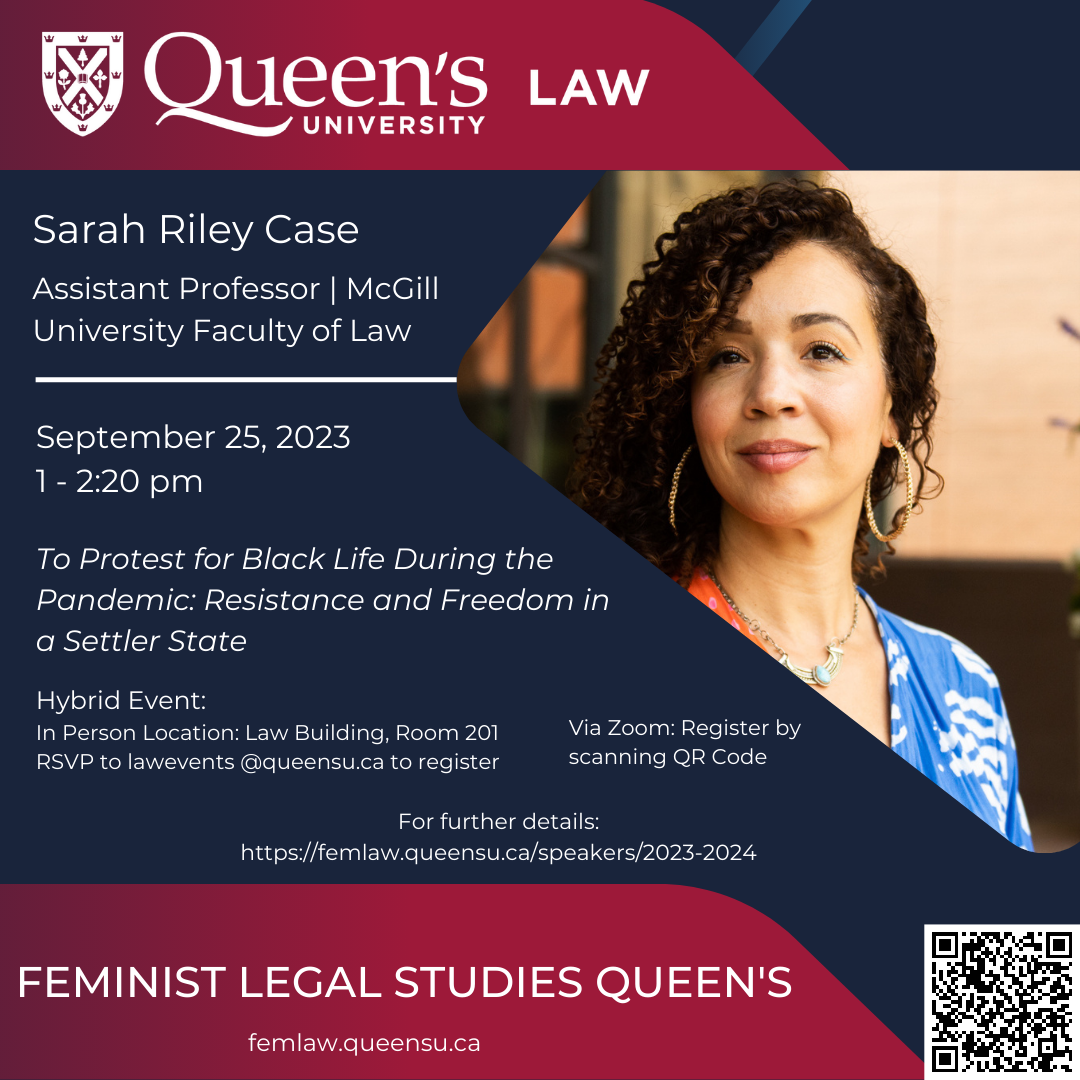 FLSQ Speaker Sarah Riley Case Queen's Law